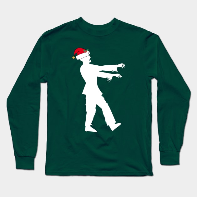 Funny Christmas Zombie Long Sleeve T-Shirt by epiclovedesigns